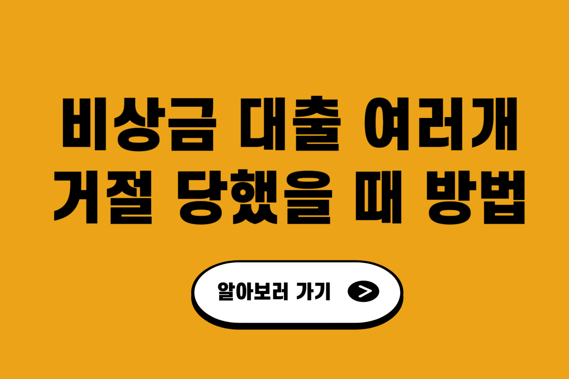 비상금 대출 거절